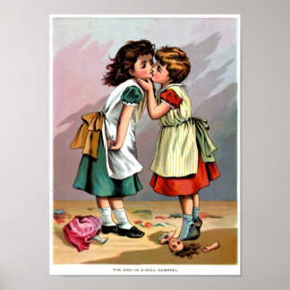Affiche Girls Kissing