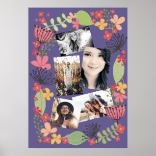 Affiche Girls Room Friends Memories Photo Collage