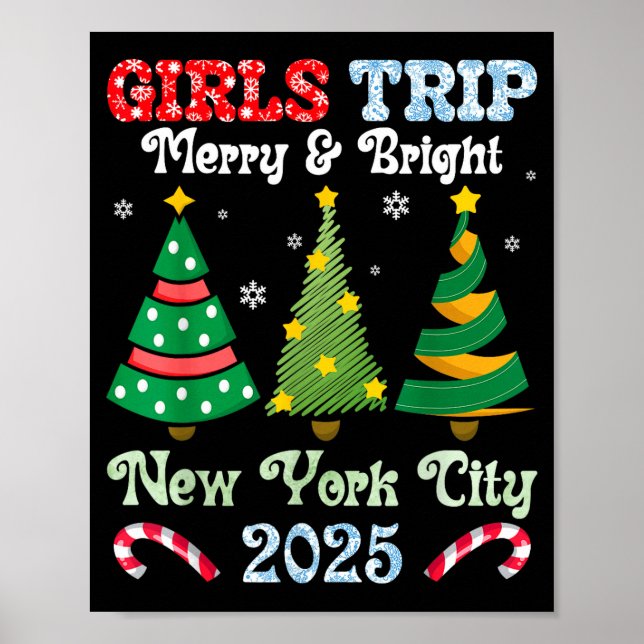 Affiche Girls Trip Merry And Bright Xmas New York City Vac (Devant)