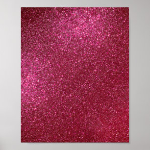 Affiche Girly Sparkly Wine Burgundy Red Glitter