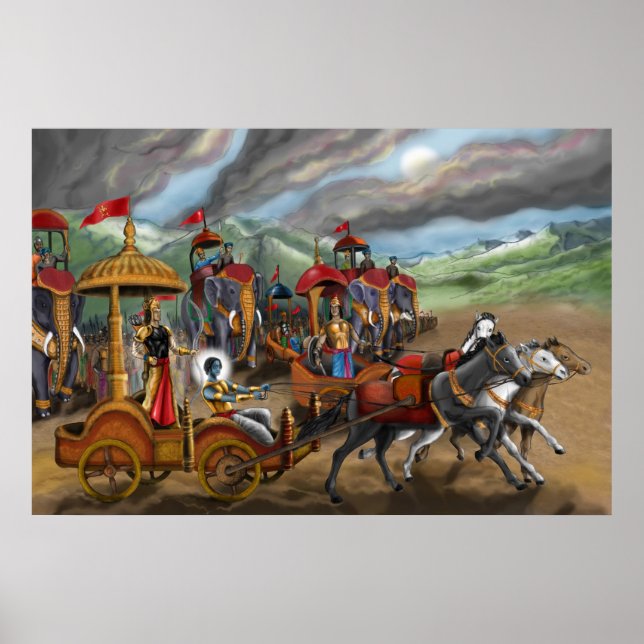 Affiche Gita du Mahabharat (Devant)