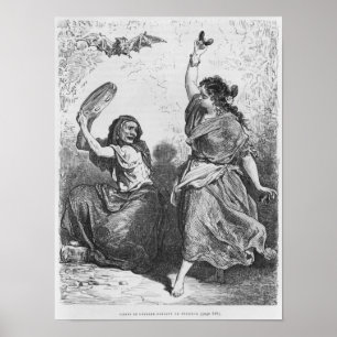 Affiche Gitana de Grenade dansant le zorongo