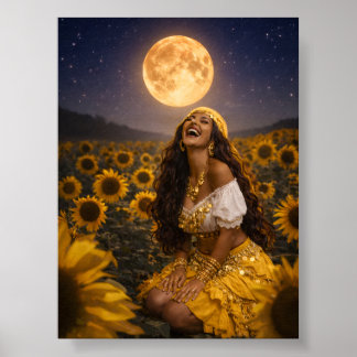 affiche gitane jaune ou télécharger