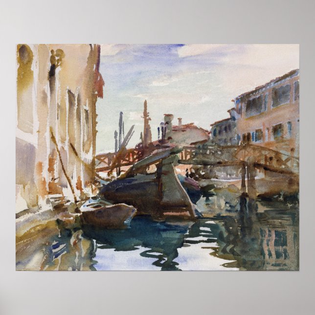 Affiche Giudecca (1913) de John Singer Sargent (Devant)