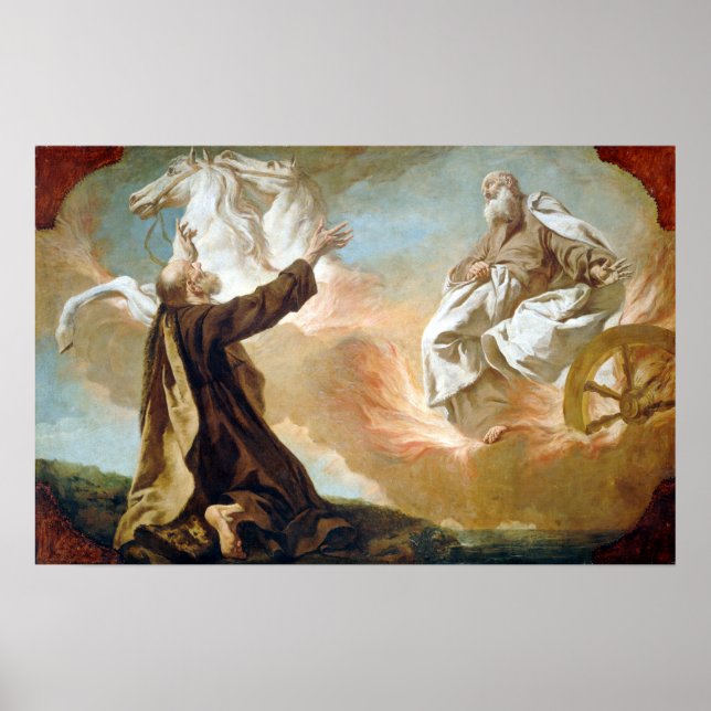 Affiche Giuseppe Angeli Elijah Prise dans un chariot (Devant)