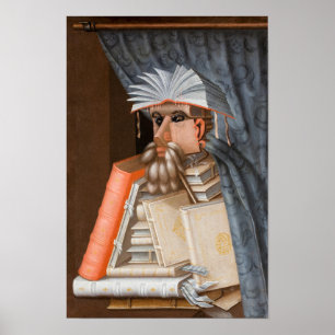Affiche Giuseppe Arcimboldo - Le Bibliothécaire