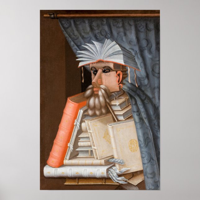 Affiche Giuseppe Arcimboldo - Le Bibliothécaire (Devant)