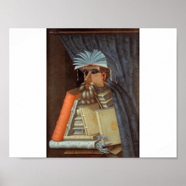 Affiche Giuseppe Arcimboldo - Le Bibliothécaire (Devant)