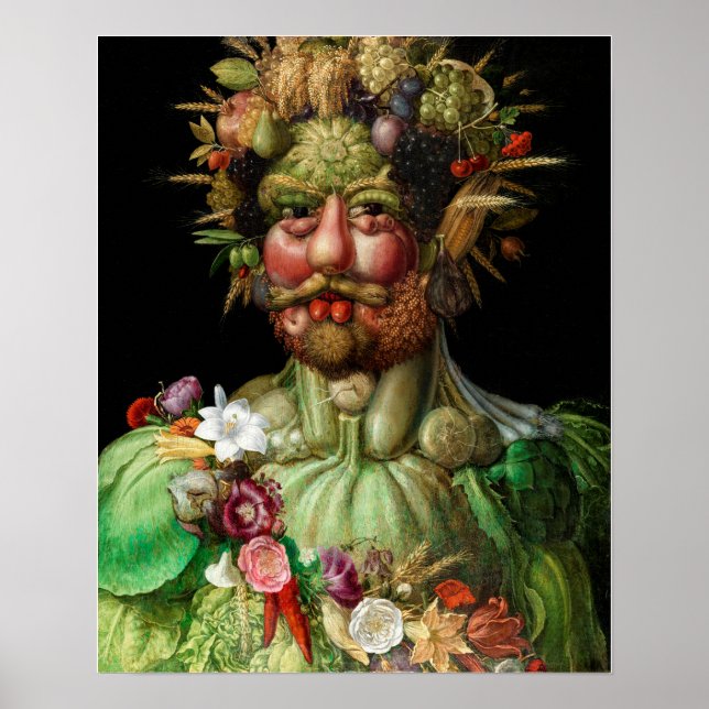 Affiche Giuseppe Arcimboldo - Vertumnus (Devant)