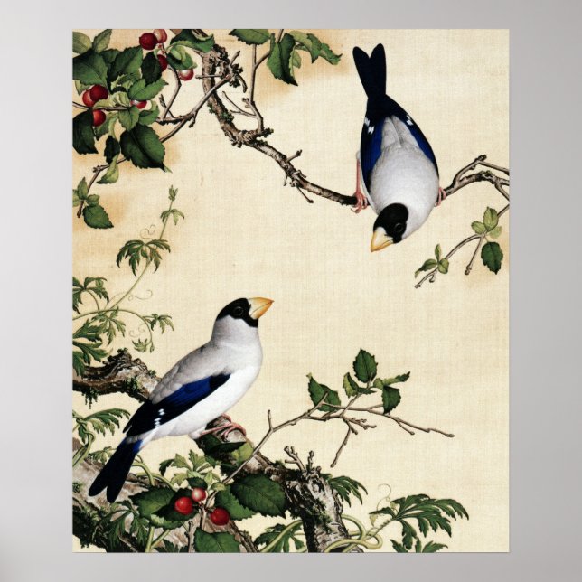 Affiche Giuseppe Castiglione - Beaux-Arts en fleurs de cer (Devant)