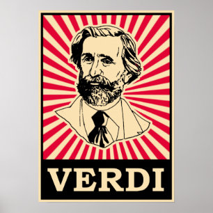 Affiche Giuseppe Fortunino Francesco Verdi