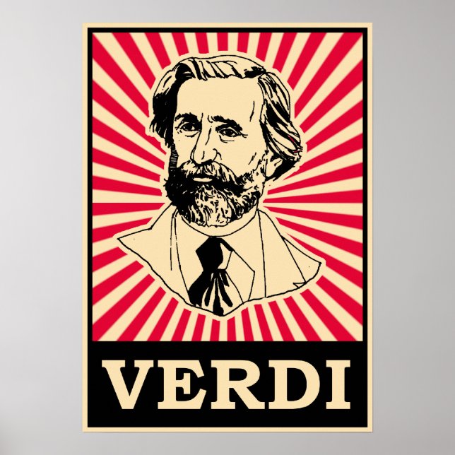 Affiche Giuseppe Fortunino Francesco Verdi (Devant)