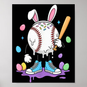 Affiche Glace de baseball qui coule pour garçons jeunesse