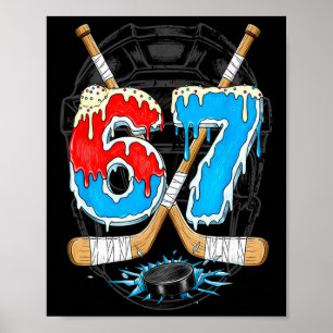 Affiche Glace de hockey drôle 67 Crème glacée fondue Gen A