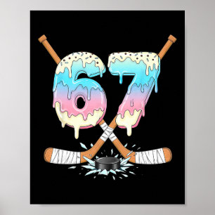 Affiche Glace de hockey drôle 67 Crème glacée fondue Gen A