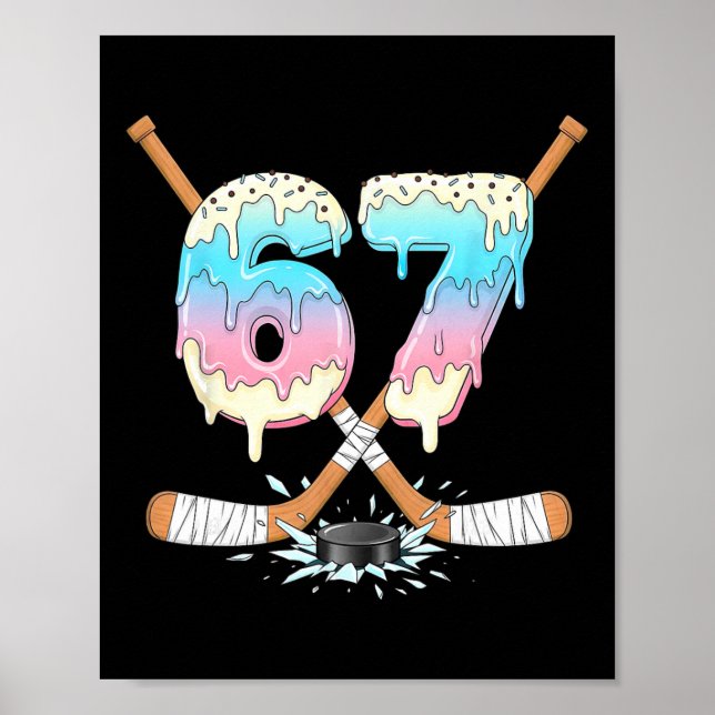 Affiche Glace de hockey drôle 67 Crème glacée fondue Gen A (Devant)
