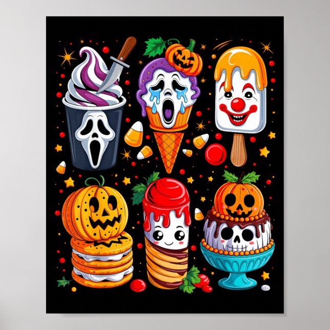 Affiche Glace d'été de film d'horreur Halloween (Devant)