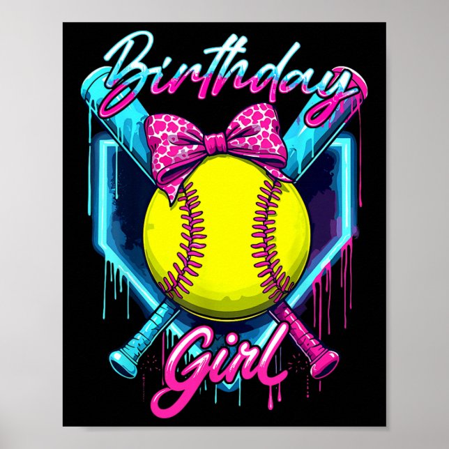 Affiche Glace Drôle Softll Goutte Anniversaire Fille Softl (Devant)