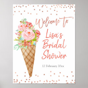 Affiche Glace Elle A Été Prélève Bienvenue À La Soirée De 