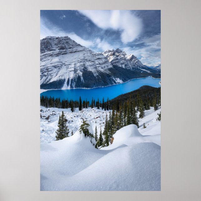 Affiche Glace et neige | Lac Peyto, Rocheuses canadiennes (Devant)