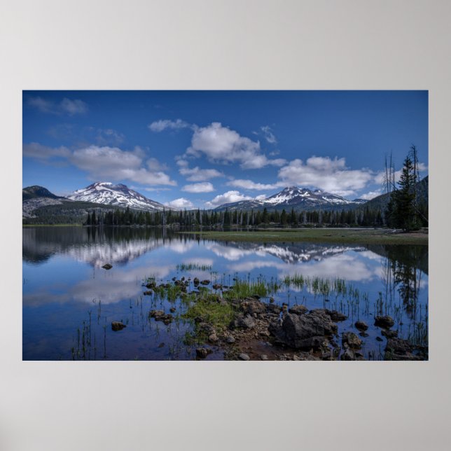 Affiche Glace et neige | Lac Sparks, Oregon (Devant)