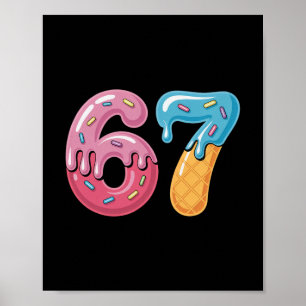 Affiche Glace Goutte Six Sept Sports Cool Meme 67 Drôle