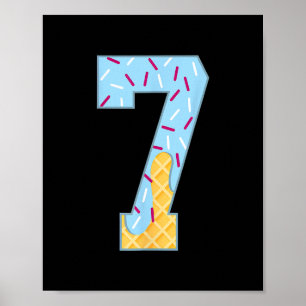 Affiche Glace numéro 7 Goutte 67 Couple de mème Halloween 