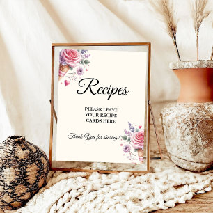 Affiche Glace pastel Laissez vos recettes Enterrement de v