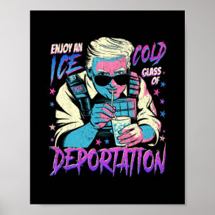 Affiche Glace Profitez D'Un Verre Glacé De Déportation 7