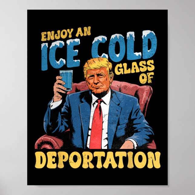 Affiche Glace Profitez D'Une Glace Froid Gl De Déportation (Devant)