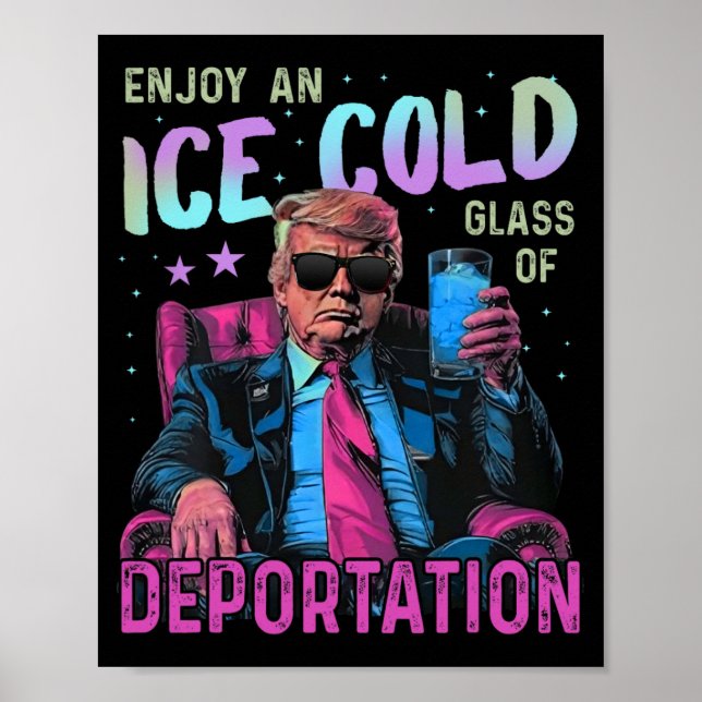 Affiche Glace Profitez D'Une Glace Froid Gl De Déportation (Devant)