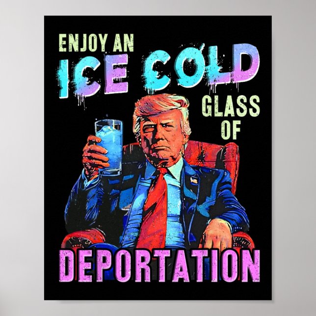 Affiche Glace Profitez D'Une Glace Froid Gl De Déportation (Devant)