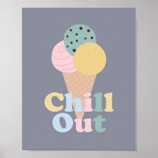 Affiche Glace Se Relaxer