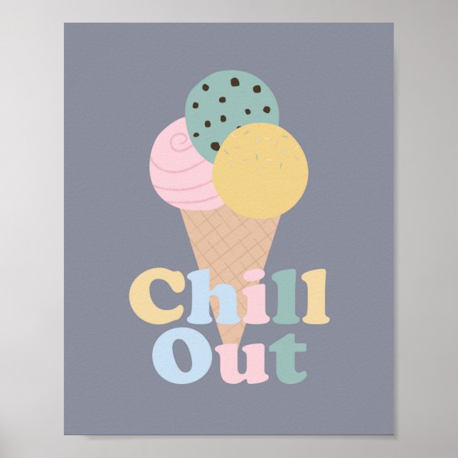 Affiche Glace Se Relaxer (Devant)