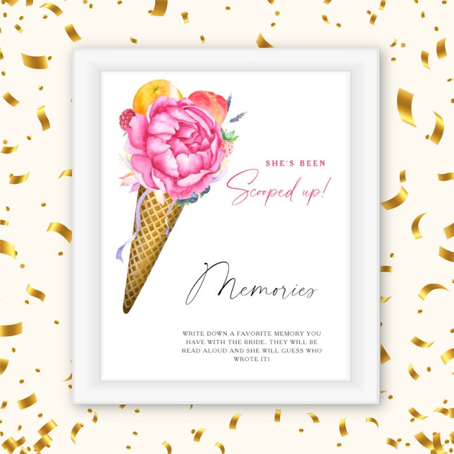 Affiche Glace - souvenirs avec la mariée (Créateur téléchargé)