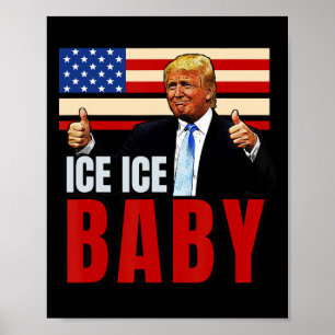 Affiche Glace Vintage Par Funny Trump _4 