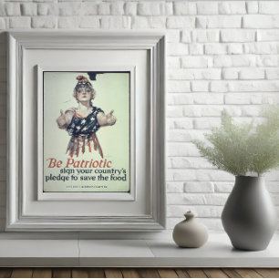 Affiche Glacée Soyez Patriote
