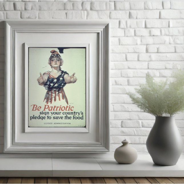 Affiche Glacée Soyez Patriote (Créateur téléchargé)