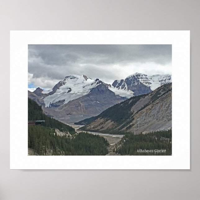 Affiche Glacier Athabasca, Columbia Glaciers Alberta (Devant)
