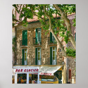 Affiche Glacier Collioure Bar