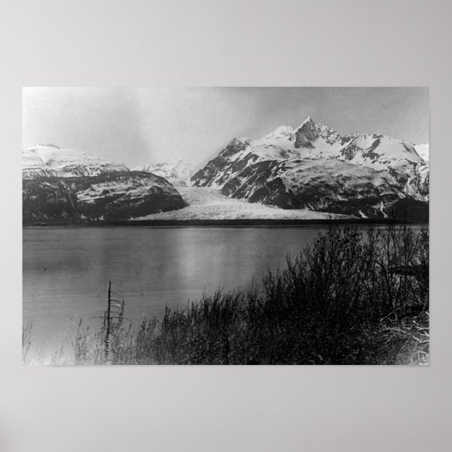 Affiche Glacier Davidson en Alaska Photo (Devant)
