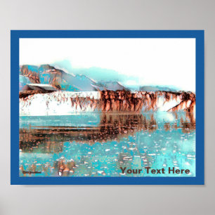 Affiche Glacier de la mer