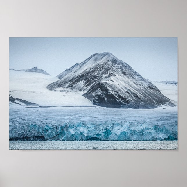 Affiche Glacier de Spitsbergen Svalbard (Devant)