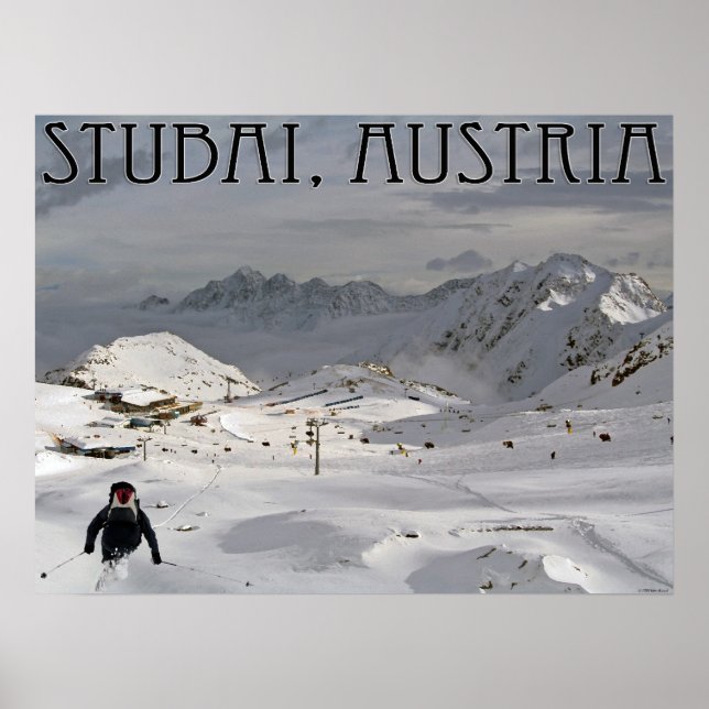 Affiche Glacier de Stubai (Devant)