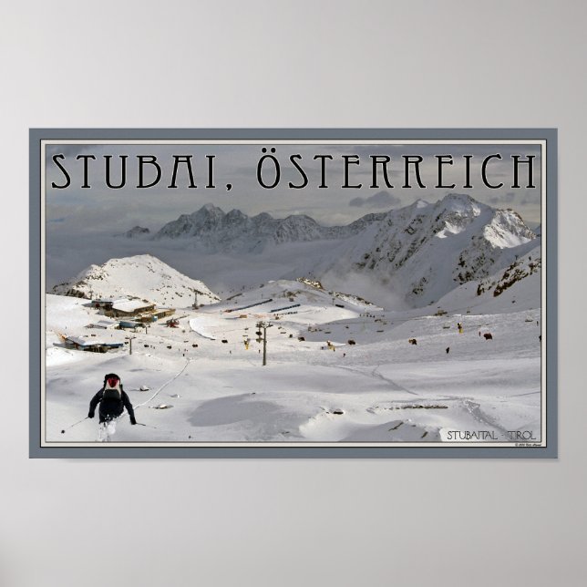 Affiche Glacier de Stubai (Devant)