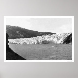 Affiche Glacier Juneau Alaska 1905