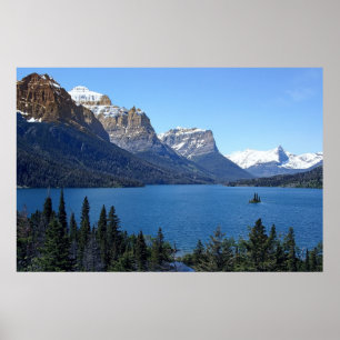 AFFICHE GLACIER PARK - ST. LE LAC DE MARY