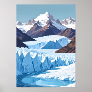 Affiche Glacier Perito Moreno