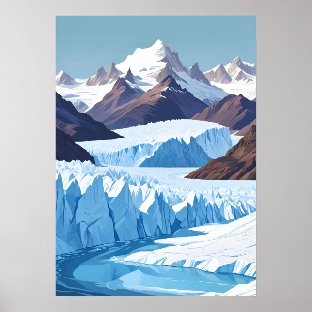 Affiche Glacier Perito Moreno (Devant)