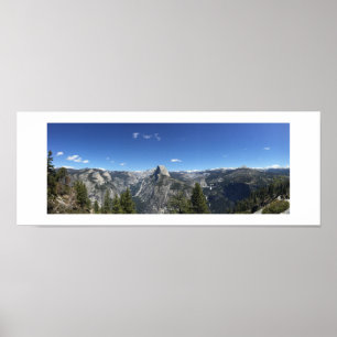 Affiche Glacier Point Yosemite couleur photo panoramique